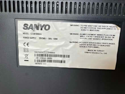 Photo of free 32” Sanyo TV (BN3) #3