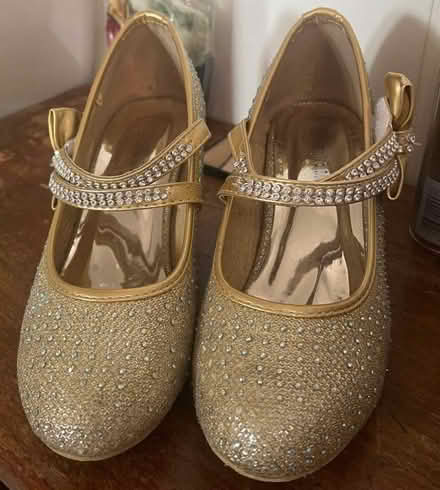 Photo of free Gold dress-up shoes (size 3) (Great Moor SK2) #1