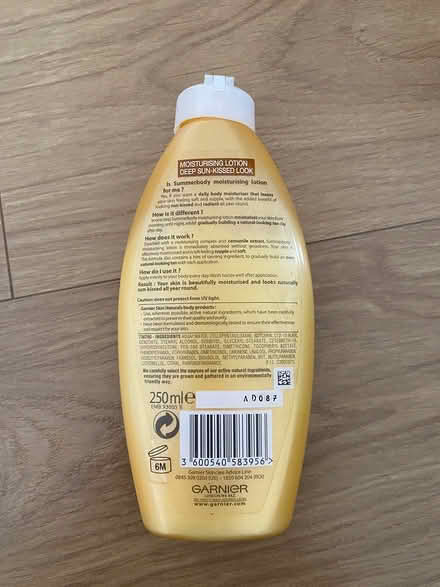 Photo of free Garnier “summer body” lotion (S7 Nether Edge) #2