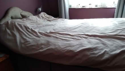 Photo of free Small double divan bed with mattress and headboard (Higham Hill E17) #1