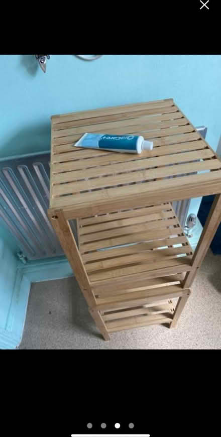 Photo of free Side table/double shelf bamboo unit (Queens Park W9) #3