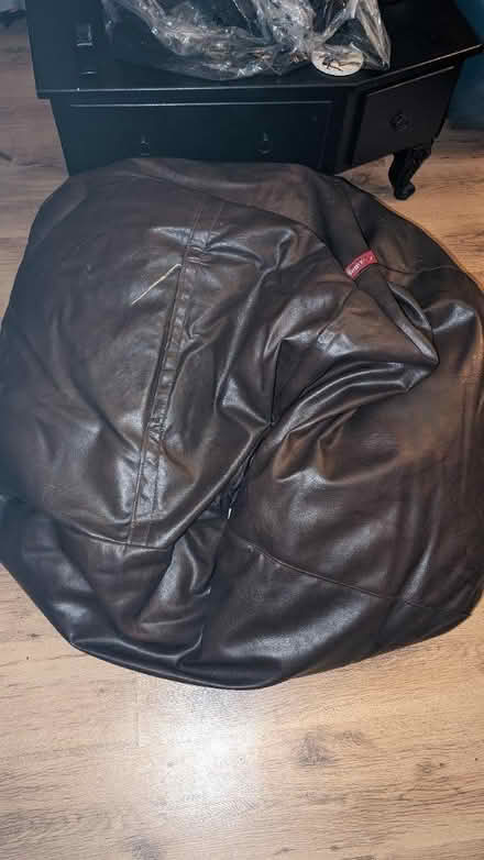 Photo of free Leather bean bag (NW3 London) #2
