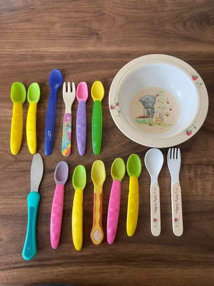 Photo of free Toddler/baby cutlery and bowl (Foots Cray DA14) #1