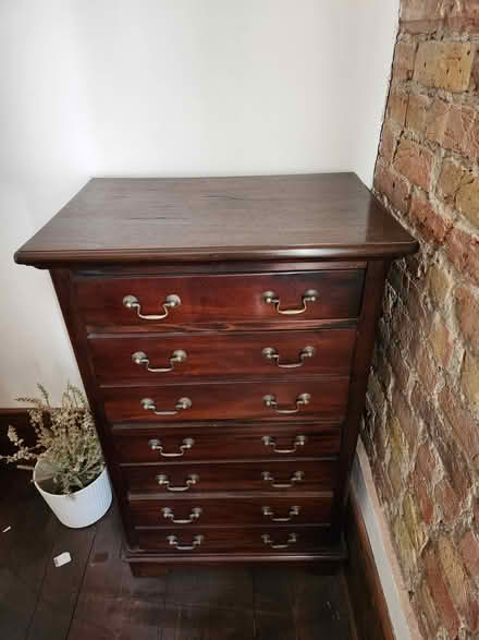 Photo of free Dark wood chest of drawers (SE2) #1