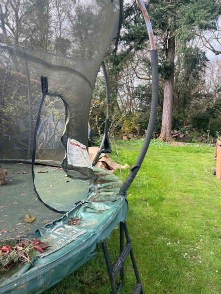 Photo of free 12ft trampoline with net (East Horsley KT24) #2