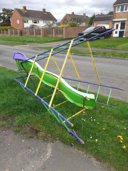 Photo of free Climbing Frame and Slide (Bishops Cleeve GL52) #1