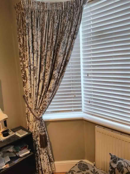 Photo of free Pleated curtains, pair, with tiebacks (Northwood HA5) #1