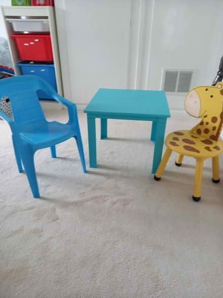 Photo of free Toddler table and 2 chairs (Barry CF62) #1