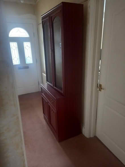 Photo of free Dark Wood Display Cabinet (Stifford Clays RM16) #2