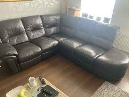 Photo of free Leather Corner Sofa (Plaistow E13) #1