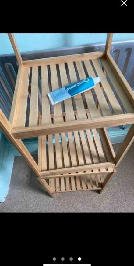 Photo of free Side table/double shelf bamboo unit (Queens Park W9) #4