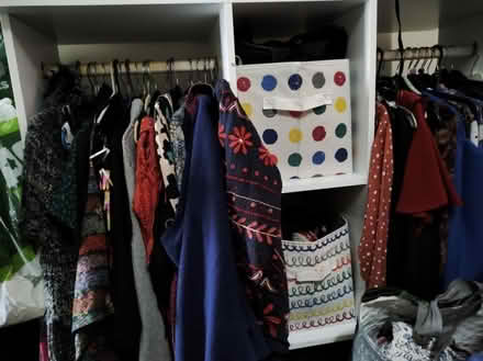 Photo of free White MDF open wardrobe (Moorlands LA1) #1