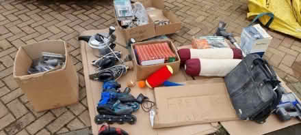 Photo of free Clear out - kettle, roller blades, door handles, dyson (Boughton Vale CV23) #1