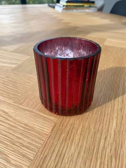 Photo of free Small red glass decorative pot (Otford TN14) #2
