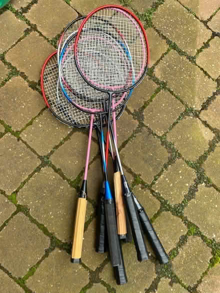 Photo of free 8 x outdoor badminton rackets (Worcester WR3) #1