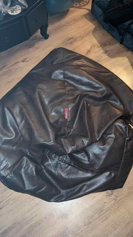 Photo of free Leather bean bag (NW3 London) #1