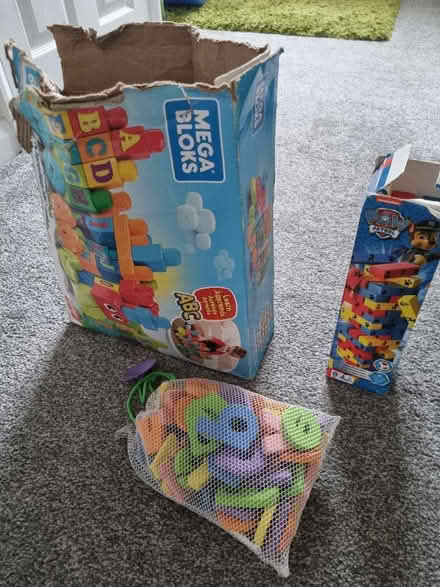 Photo of free Mega Blocks, Jenga, Foam Letters (WA5) #1
