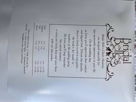 Photo of free Lace bridal hosiery (85/Saratoga Ave) #1
