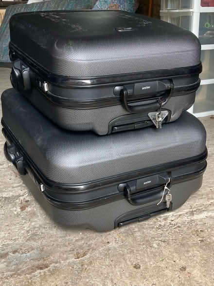 Photo of free 2x grey Antler suitcases (Walton le dale) #1