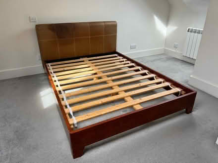 Photo of free Bed, standard 4ft 6”. Wooden (Hove BN3) #3