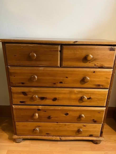 Photo of free pine wood chest of drawers (Gyle EH12) #1