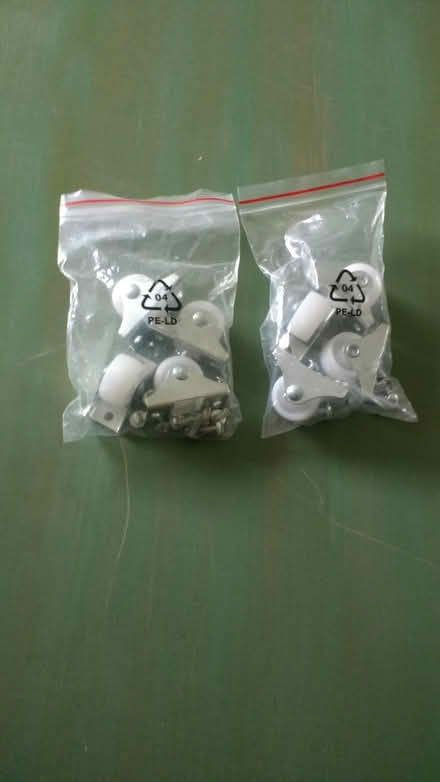 Photo of free 2 bags of 4 castors (Central Berkhamsted) #1
