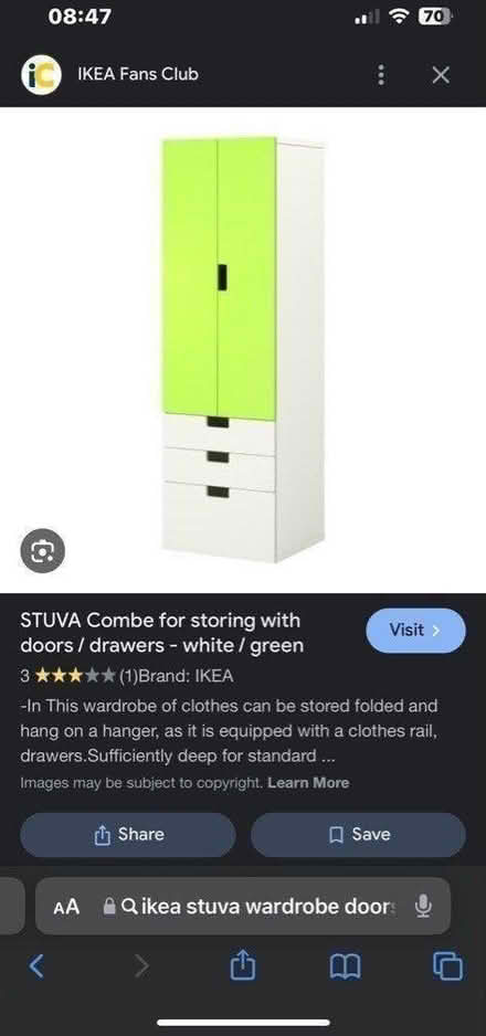 Photo of free Ikea wardrobe doors Only stuva (Bath BA2) #2