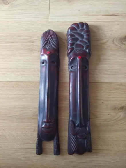 Photo of free 2 x wooden masks (Cheshunt EN8) #1