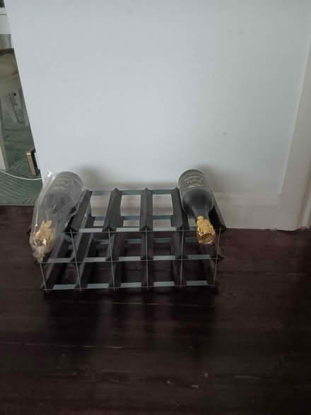 Photo of free Dark wood wine rack (NW9) #1