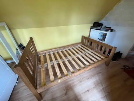 Photo of free Small double bed frame, no mattress (Cob Lane B29) #1