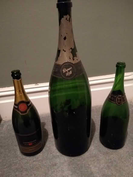 Photo of free One Champagne Jeroboam bottle and two Magnums (empty) (Emsworth PO10) #1