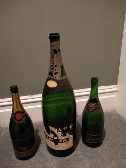 Photo of free One Champagne Jeroboam bottle and two Magnums (empty) (Emsworth PO10) #2