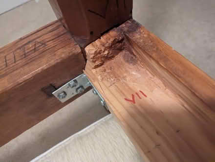 Photo of free Vintage pencil-post double bed (Ashburn Farm) #3
