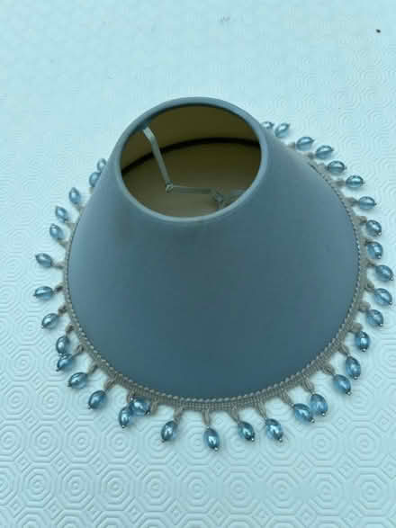 Photo of free 2 pale blue lampshades (Kingswood KT20) #2