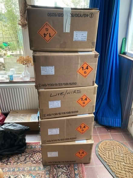 Photo of free VERY STURDY CARDBOARD BOXES full of packaging / nuggets etc (Hastings TN35) #4