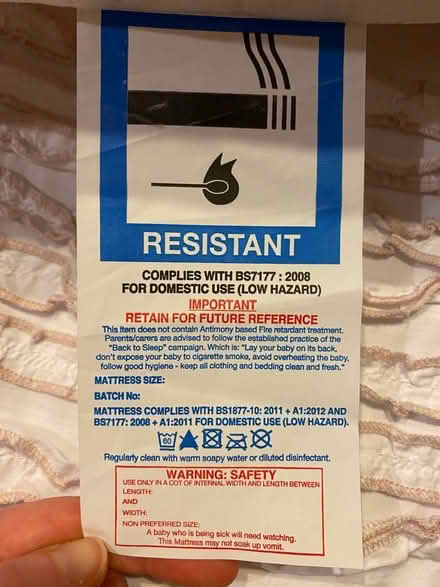 Photo of free Baby/toddler mattress (St John’s, WR2) #2