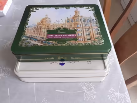 Photo of free 2 biscuit tins (Tottenham N17) #1