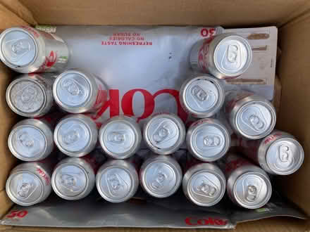 Photo of free Diet Coke cans x 18, out of date (Hastings TN35) #3