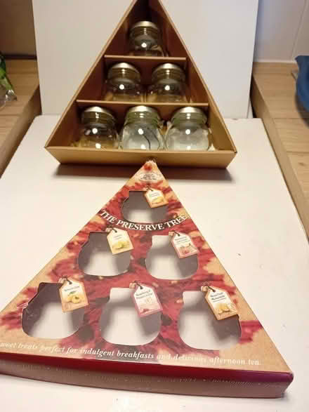 Photo of free 6 small glass jam or jelly jars (Leintwardine SY7) #1