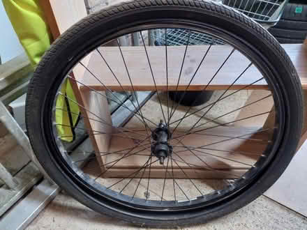 Photo of free Bicycle wheel for art project etc. (Stagholt Farm GL10) #1