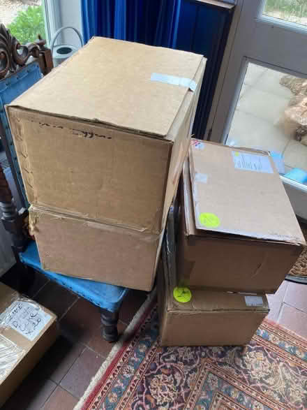 Photo of free VERY STURDY CARDBOARD BOXES full of packaging / nuggets etc (Hastings TN35) #2