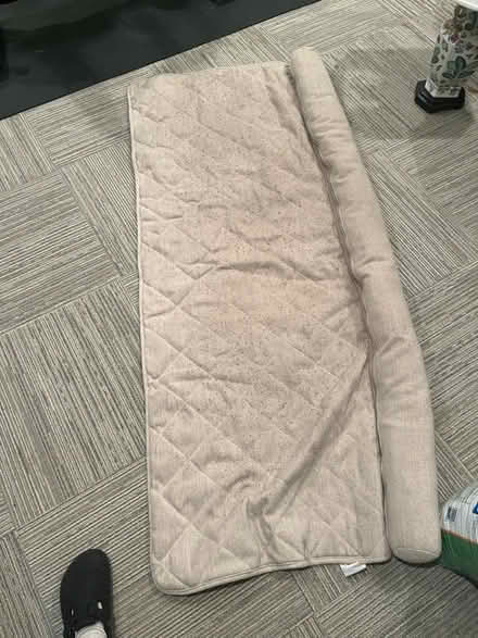 Photo of free Orvis 72” tan sofa cover (Palisades DC.) #2