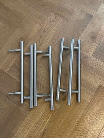 Photo of free 7 kitchen cabinet handles (Leyton) #1