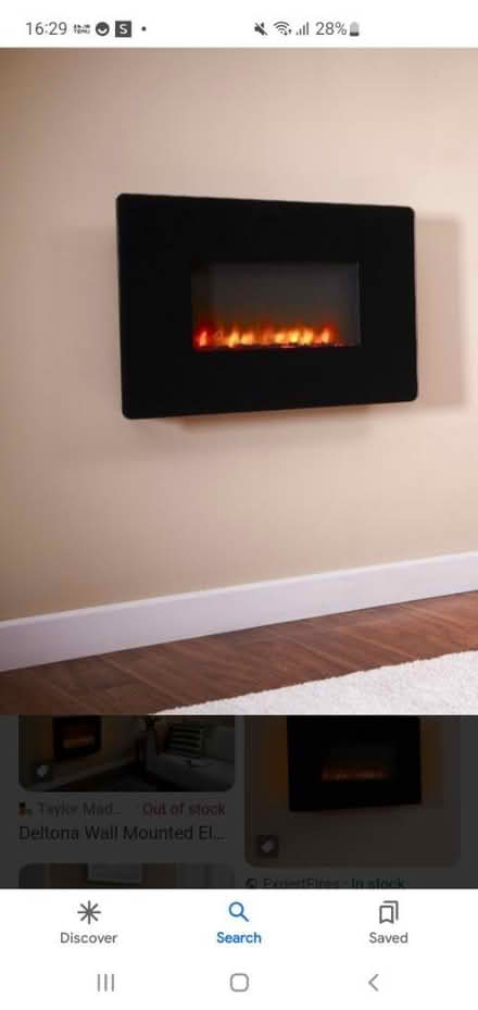 Photo of free black led electric fire (sinfin derby) #1