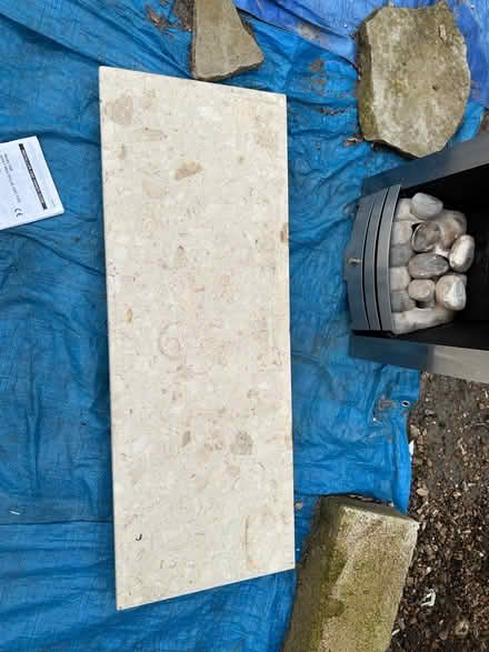 Photo of free Marble inset and hearth (DT4) #2