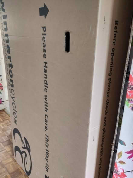 Photo of free Cardboard bike box (GU4 Merrow) #2