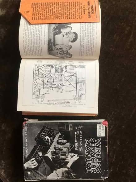Photo of free Two very old books on wireless circuits (Colwall Stone WR13) #1
