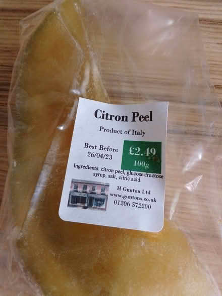 Photo of free Guntons Citron Peel (Lexden CO3) #1