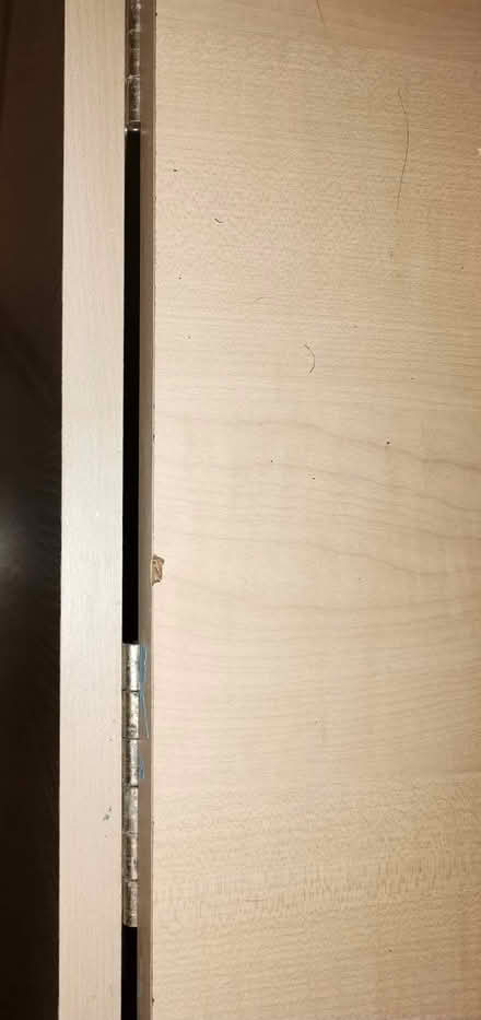 Photo of free Drop leaf light wood veneer mdf table - dining kitchen desk (Low Beechburn DL15) #4