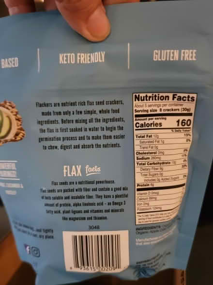 Photo of free Flackers flax seed crackers (Near Shoreline/El Camino Real) #2